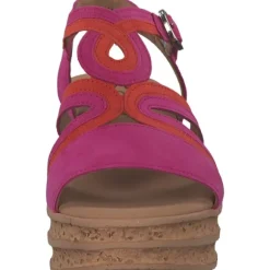 Gabor 44.655, Plateau-Sandaletten, Damen, pink/pumpkin