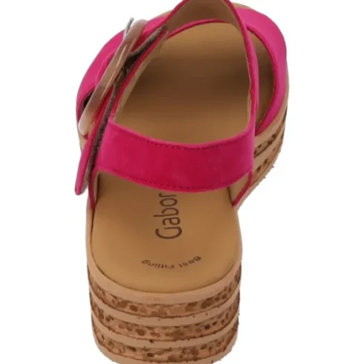 Gabor 44.550, Plateau-Sandaletten, Damen, pink