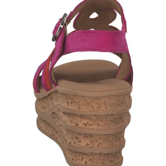 Gabor 44.655, Plateau-Sandaletten, Damen, pink/pumpkin