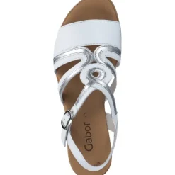 Gabor 44.655, Plateau-Sandaletten, Damen, Weiß