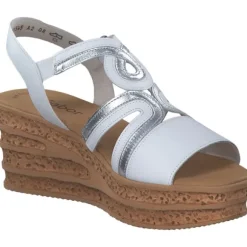 Gabor 44.655, Plateau-Sandaletten, Damen, Weiß
