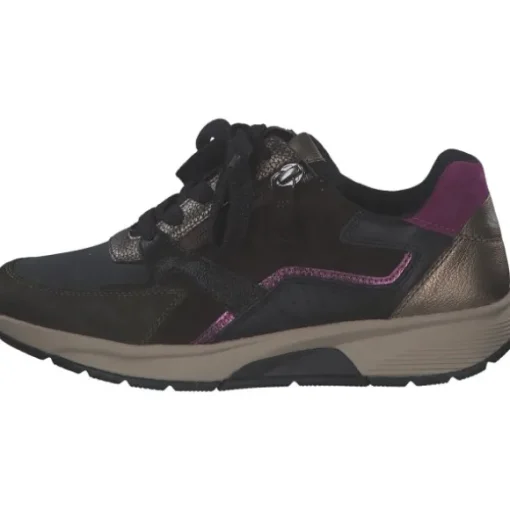 Gabor 56.878.63, Schnürschuhe, Damen, schwarz/choco/berry