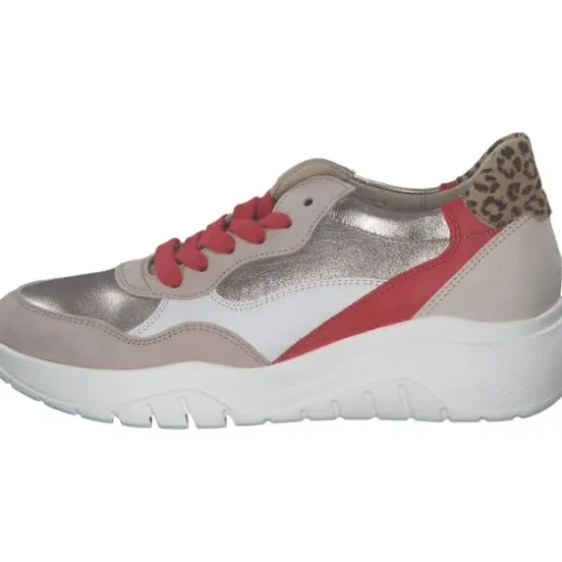 Gabor 63.451, Schnürschuhe, Damen, beige-flame-kombi