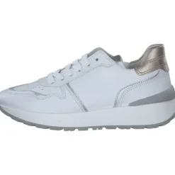 Gabor 63.490, Schnürschuhe, Damen, weiss/silber/puder