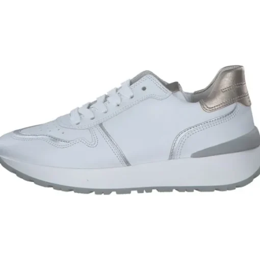Gabor 63.490, Schnürschuhe, Damen, weiss/silber/puder