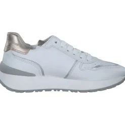 Gabor 63.490, Schnürschuhe, Damen, weiss/silber/puder