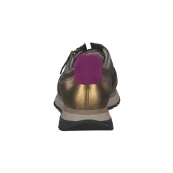 Gabor 56.378.63, Schnürschuhe, Damen, schw/efeu/golden k.