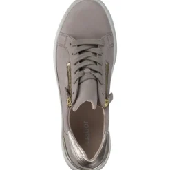 Gabor 23.280.12, Schnürschuhe, Damen, leinen/puder(gold)