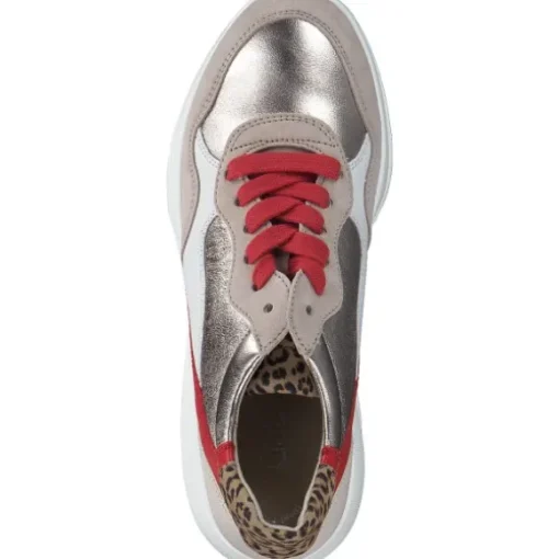 Gabor 63.451, Schnürschuhe, Damen, beige-flame-kombi