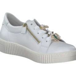 Gabor 63.339, Schnürschuhe, Damen, Weiß Beige