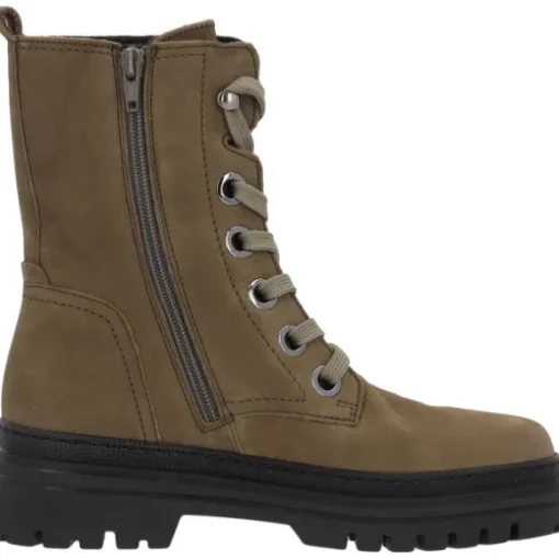 Gabor 91.721, Schnürstiefeletten, Damen, Grün (oliv)