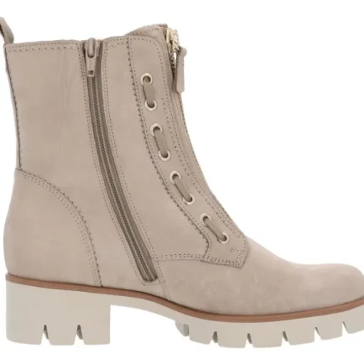 Gabor 91.716, Schnürstiefeletten, Damen, Grau (leinen)