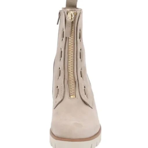 Gabor 91.716, Schnürstiefeletten, Damen, Grau (leinen)