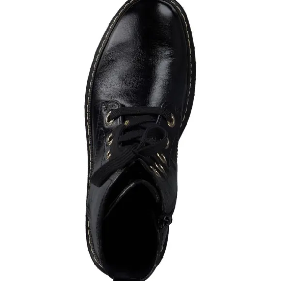 Gabor 71.721, Schnürstiefeletten, Damen, schwarz (gold)