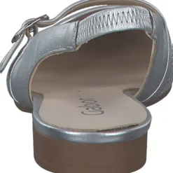 Gabor 61.530, Sling-Ballerinas, Damen, Silber