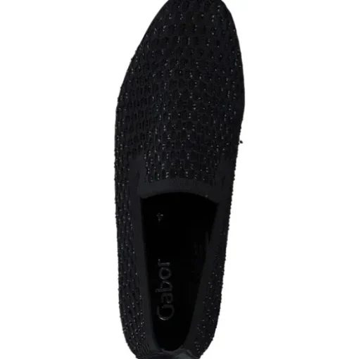 Gabor 65.216, Slipper, Damen, schwarz (Glitter)