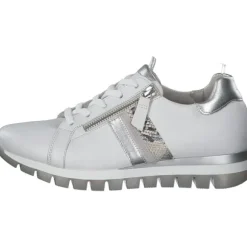 Gabor 46.355, Sneakers Low, Damen, Weiß (Weiss/Silber/Creme)