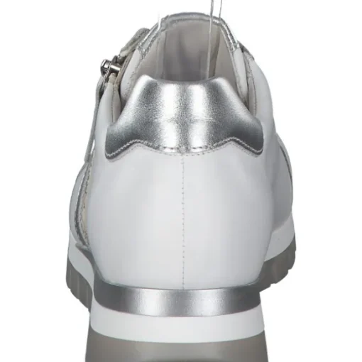 Gabor 46.355, Sneakers Low, Damen, Weiß (Weiss/Silber/Creme)