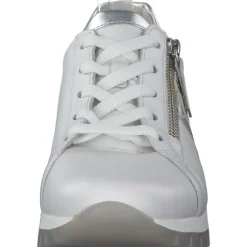 Gabor 46.355, Sneakers Low, Damen, Weiß (Weiss/Silber/Creme)