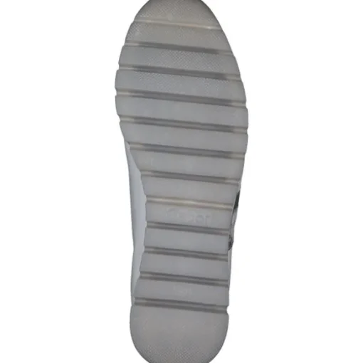 Gabor 46.355, Sneakers Low, Damen, Weiß (Weiss/Silber/Creme)