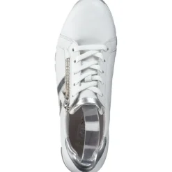 Gabor 46.355, Sneakers Low, Damen, Weiß (Weiss/Silber/Creme)