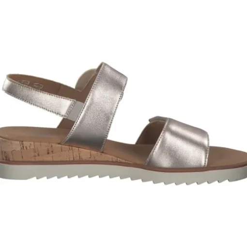 Gabor Comfort 42.752, Keilsandaletten, Damen, puder (Kork/creme)