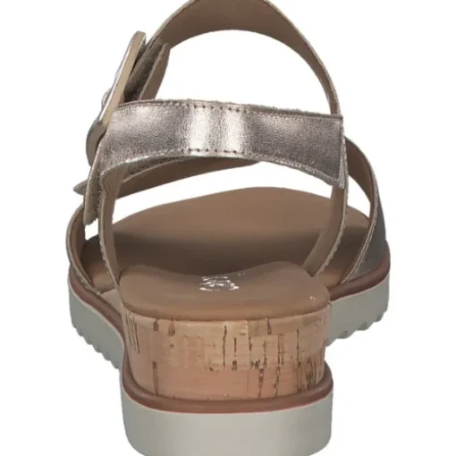 Gabor Comfort 42.752, Keilsandaletten, Damen, puder (Kork/creme)
