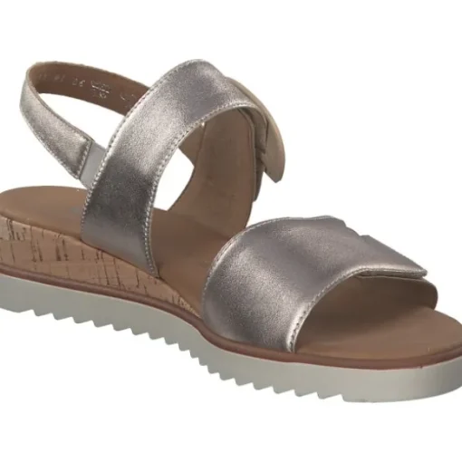 Gabor Comfort 42.752, Keilsandaletten, Damen, puder (Kork/creme)