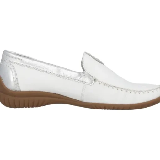 Gabor Comfort 46.090, Mokassins, Damen, Weiß (White)