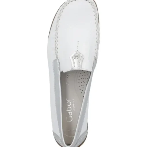 Gabor Comfort 46.090, Mokassins, Damen, Weiß (White)