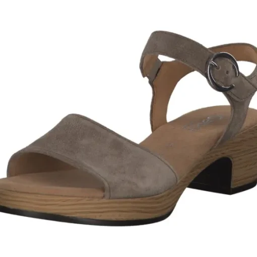 Gabor Comfort 22.071, Plateau-Sandaletten, Damen, sesamo