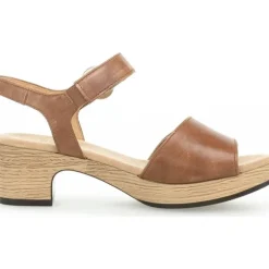 Gabor Comfort 42.071, Plateau-Sandaletten, Damen, camel (gold)camel (gold)
