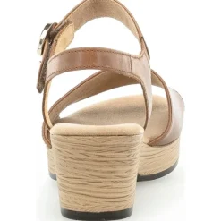 Gabor Comfort 42.071, Plateau-Sandaletten, Damen, camel (gold)camel (gold)