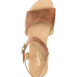 Gabor Comfort 42.071, Plateau-Sandaletten, Damen, camel (gold)camel (gold)