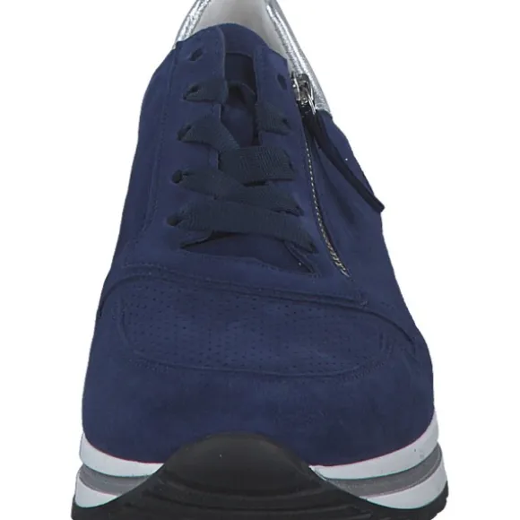 Gabor Comfort 46.528, Schnürschuhe, Damen, oceano/silber