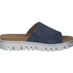 Gabor York 82.880, Plateau-Pantoletten, Damen, Blau