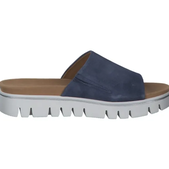 Gabor York 82.880, Plateau-Pantoletten, Damen, Blau