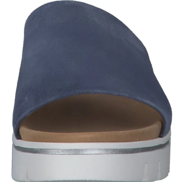 Gabor York 82.880, Plateau-Pantoletten, Damen, Blau