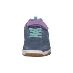 Geka Key VS W, Sportliche Slipper, Kinder, grau/lila/tuerkis