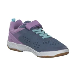 Geka Key VS W, Sportliche Slipper, Kinder, grau/lila/tuerkis