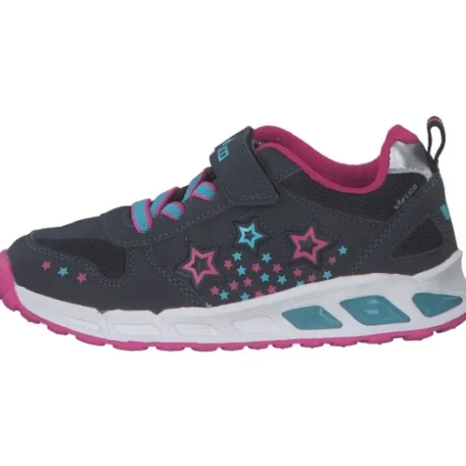 Geka Lico 300270 Blinky Girl, Slipper (Kinder), Kinder, marine/pink/tuekis