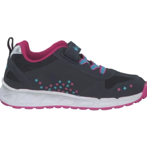 Geka Lico 300270 Blinky Girl, Slipper (Kinder), Kinder, marine/pink/tuekis
