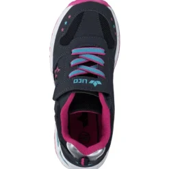Geka Lico 300270 Blinky Girl, Slipper (Kinder), Kinder, marine/pink/tuekis