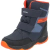 Geox J36FSA, Winterstiefel, Kinder, NAVY/ORANGE