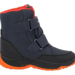 Geox J36FSA, Winterstiefel, Kinder, NAVY/ORANGE