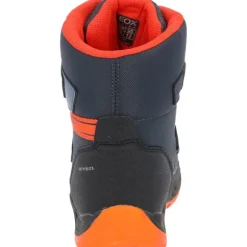 Geox J36FSA, Winterstiefel, Kinder, NAVY/ORANGE