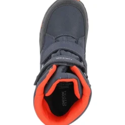 Geox J36FSA, Winterstiefel, Kinder, NAVY/ORANGE