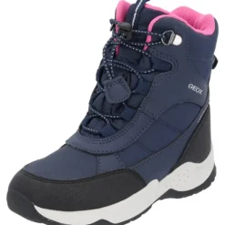 Geox J36FVB, Winterstiefel, Kinder, navy/fuchsia