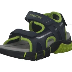 Geox J35GHC, Sandalen (Kinder), Kinder, NAVY/LIME