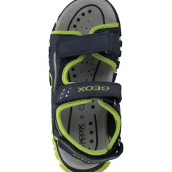 Geox J35GHC, Sandalen (Kinder), Kinder, NAVY/LIME